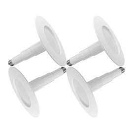 Jolux 4-Pack 5/6" Retrofit LED Recessed Lighting,12W=60W,3000K WarmWhite,800LM,Dimmable Can Lights,ETL,Damp Rated,Simple Installation Adjustable Retrofit Downlight,Bevel Trim,E26 Base