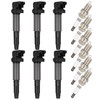 SCITOO SCITOO 6 ignition coils with 6 iridium Spark Plugs