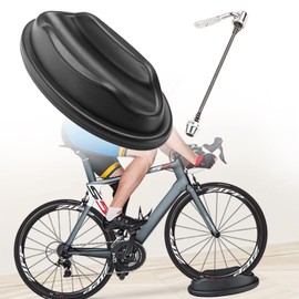 CHOYTONG Bike Front Wheel Riser Block & Quick Release Rear Skewer Kits for Indoor Bicycle Training Replacement Accessories