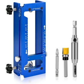 Yuguocly Aluminum Alloy Door Hinge Jig for Door and Jamb/Frame (Blue)