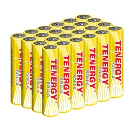 Tenergy Solla AAA Rechargeable NiMH Battery, 600mAh Solar Batteries for Outdoor Solar Lights, Patio Lights, Anti-Leak, Outdoor Durability, 5+ Years Performance, 24 Pack, UL Certified