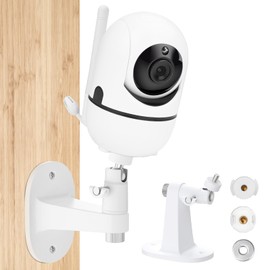 Adjustable Baby Monitor Mount for Hello Baby HB65/HB40/HB6550/HB6550pro/HB6339/HB66, ANMEATE SM935E, 360° Swivel+90°Tilt to Get Better View, Baby Camera Wall Mount Without Wall Damage