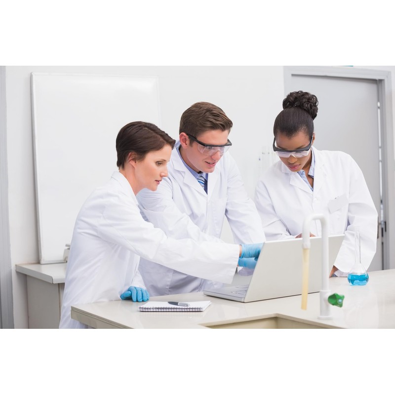 KODAMA White Laboratory Coat 100% Cotton - Press Stud Fastening,