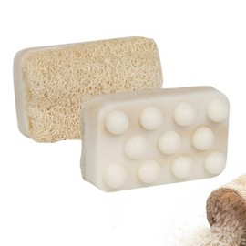 MAGIC WOMEN Natural Handmade Soap Bar With Pumpkin Fiber 120 g (Rice Crisps)