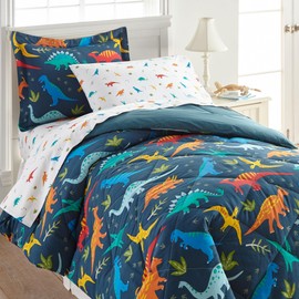 Wildkin Kids 100% Cotton Flannel Pillowcase – Soft, Breathable & Standard Size - Jurassic Dinosaurs