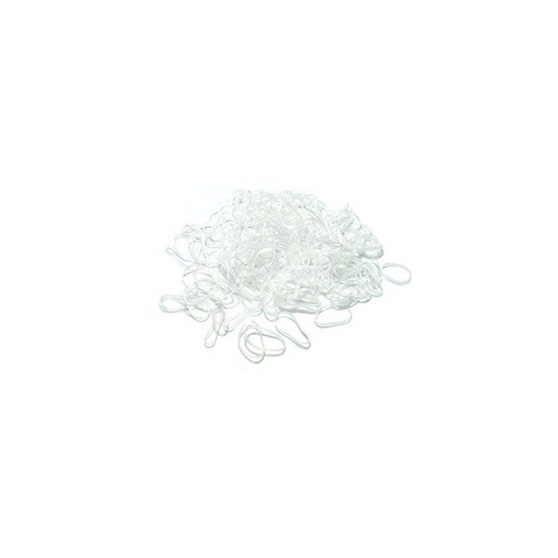Mytoptrendz® Clear Ultra Thin Small Mini Elastics Rubber Bands for