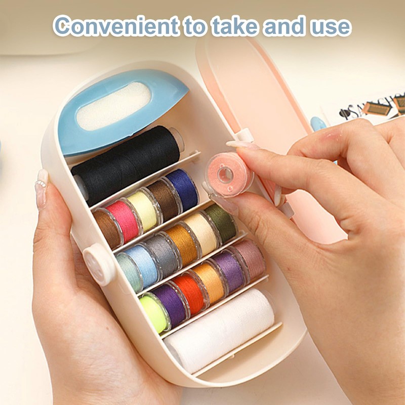 Homiladi 1Pcs Sewing Box | Portable Plastic Sewing Kit Box