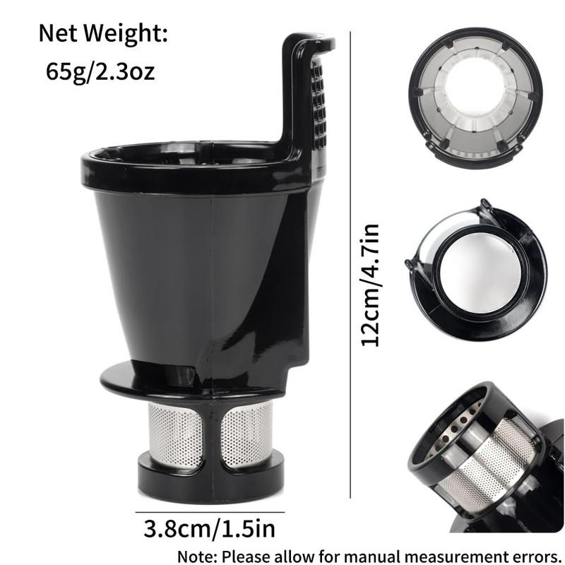 Entsaftungssieb Ersatzteil, Entsafter Feinmaschiges Siebsiebfilter, kompatibel mit Modellen 8006, 8005,