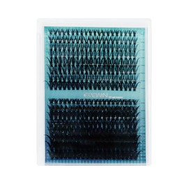 Lash Clusters DIY EyeLash Extension 320PCS, 0.07 C Curl 9-16MIX 30D 50D Curl Wispy Fluffy Cluster Lashes Extension, Individual DIY Single Lashes Cluster Extensions for Eyelash Extensions Beginners