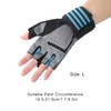 Half Finger Adjustable Cycling ShockAbsorbing Gloves AntiSlip Bicycle Gloves Blue(Blue