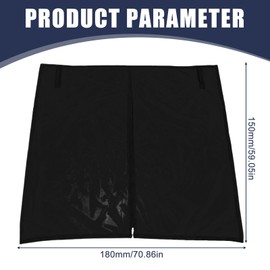 BAIFULAI Car Tailgate Mosquito Net Sun Protection Curtains, 180 x 150 cm Removable Magnetic Curtain, Boot Cover Mesh, Portable Windproof Rear Tent Screen