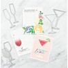 XMZZMX Various Wine Glasses Metal Cutting Dies for Card Making,