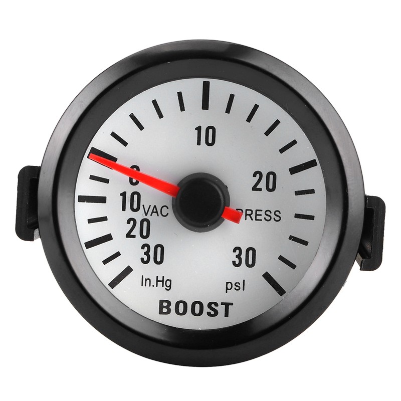 Universal Boost Pointer Gauge Vacuum Pressure Meter 0‑30PSI 12V Blue