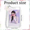Quelay 3 Pcs Photocard Holder Keychain with Butterfly Acrylic Cute