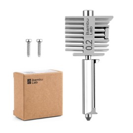 Bamboo Lab Original Stainless Steel Assembly Hotend Kit with 0.2mm Nozzle for Bambu Lab A1 Series,All Metal Extruder Hot End Kit, Compatible with A1 and A1 Mini 3D Printer