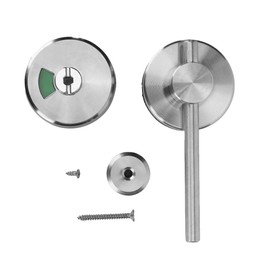 Occupied Door Lock, Bathroom Stall Lock Stainless Steel Commercial Door Handle Bathroom Stall Door Latch Durable Bathroom Door Lock Red and Green Colors Bathroom Lock Privacy Indicator Door Lock