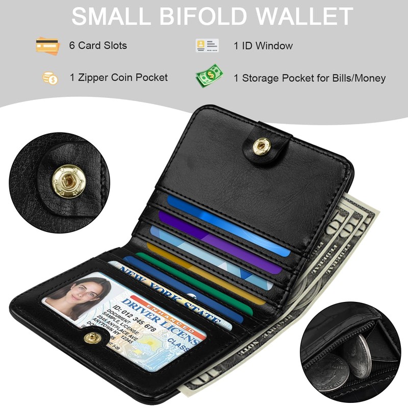 Simikol Crocodile Wallets Women Small RFID Blocking Credit Card Holder