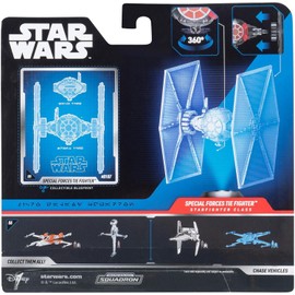 Star Wars Micro Galaxy Squadron First Order Special Forces TIE Fighter - 5-Inch Vehicle with Removable Wings, Rotating Turret, and 1-Inch Micro Figure Accessory