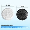 Mobile Home Bathroom Exhaust Fan Covers, 9-5/8" White Vent Grille,