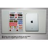 Kungfu Graphics Racing Sponsor Logo Micro Decal Sheet, White