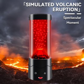 GANBIPU Volcano lamp, LED Multi-Color Changing Lamps Novelty Night Light Mood Table Lamp for Home Bedroom Office Desktop Decoration