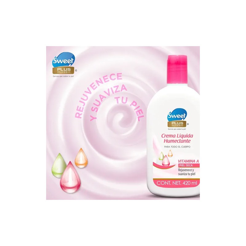 Crema Líquida Sweet Plus Classic Vitamina A 420ml