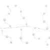 Northlight LED Lighted B/O Pom Pom Garland Christmas Lights -