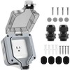 XINYIELE Outdoor Power Outlet Box - Waterproof IP66, 15A 250V