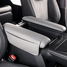 XHW Auto Accessories for Toyota Sienna LE,XLE,XSE,Limited,Platinum,Woodland 7/8 Passenger 2021-2025 Center Console Cover Armrest Pad Protector Armrest Box Cover Accessorie (Gray)