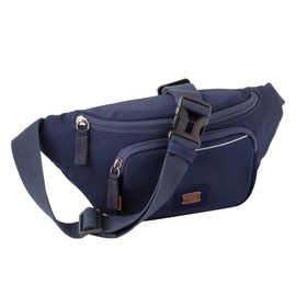 camel active City Men's Belt Bag Bum Bag Small Blue, blue, 000190