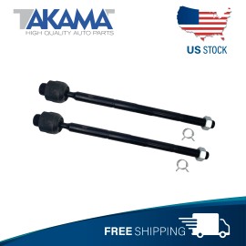 Takama 2 pcs Front Inner Tie Rod End Set for ESCALADE, SILVERADO, YUKON, SIERRA