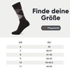 FM London Herren (12er-Pack) Smart Mens Socks, Schwarz (Argyle), 39-46