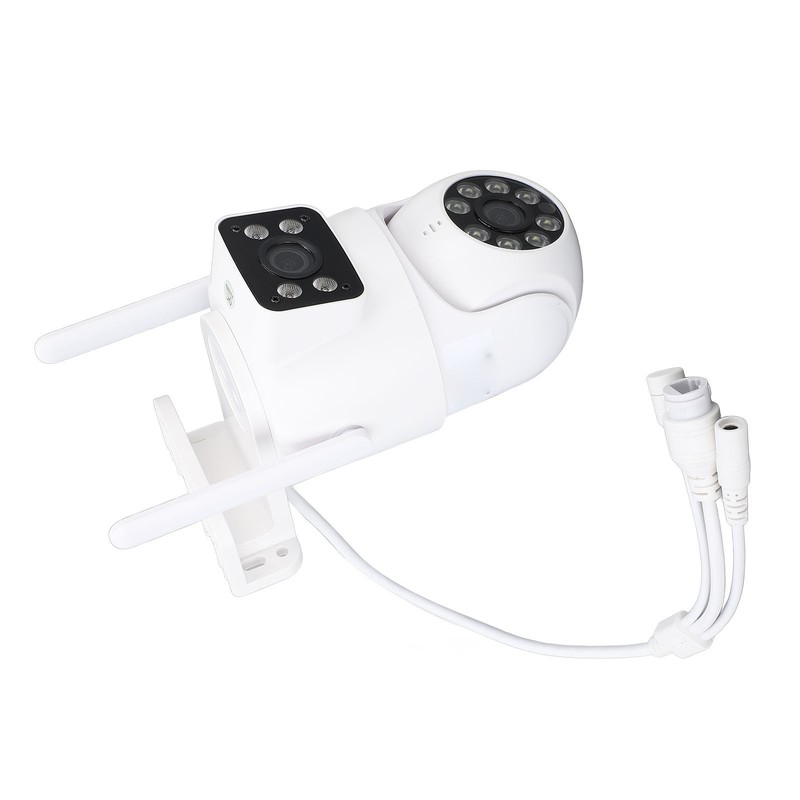 PTZ Security Camera WiFi Dual Lens 4MP Night Vision Motion