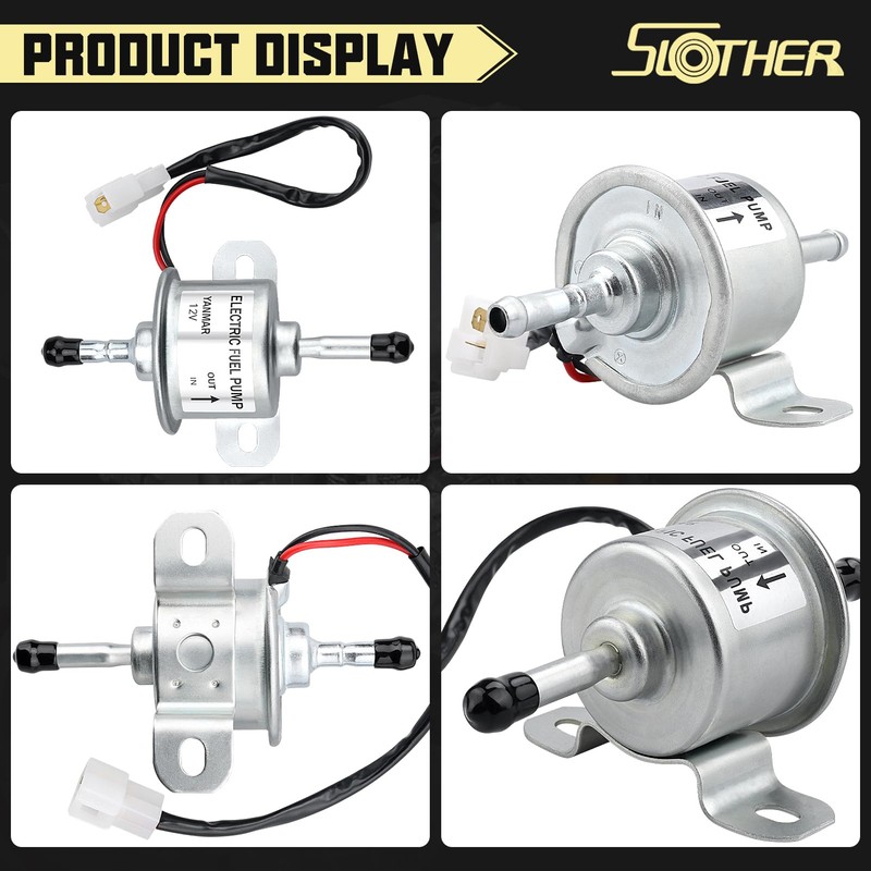 12V Electric Fuel Feed Pump 129612-52100 Replacement for Yanmar 4TNV88