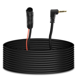 MEIRYFA 5 Pin Dash Cam Cable Rear View Camera Wire 5 Pin Male to 2.5mm Male Plug Car Backup Camera Reverse Mirror Extension Cord for Trucks,RV,Bus (32.8FT)