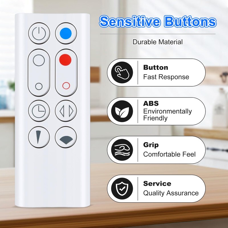 Replacement Remote Control,Remote Control Compatible with Dyson Hot+Cool Jet Focus