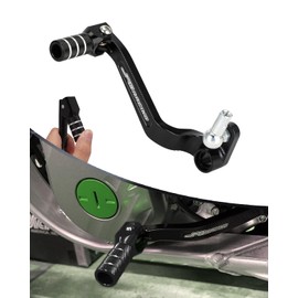 JFG RACING KLX140 Shifter, Folding Gear Shift Pedal Lever Forged Aluminum for KLX 140 2008-2026, KLX 140L 2008-2026, KLX 140G 2017-2026 Dirt Bike, Black