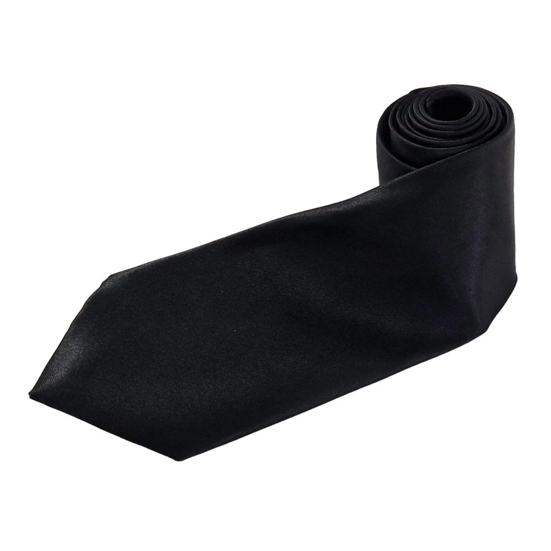 Black Tie Mens Formal Wear Plain Wedding Party Business Funeral