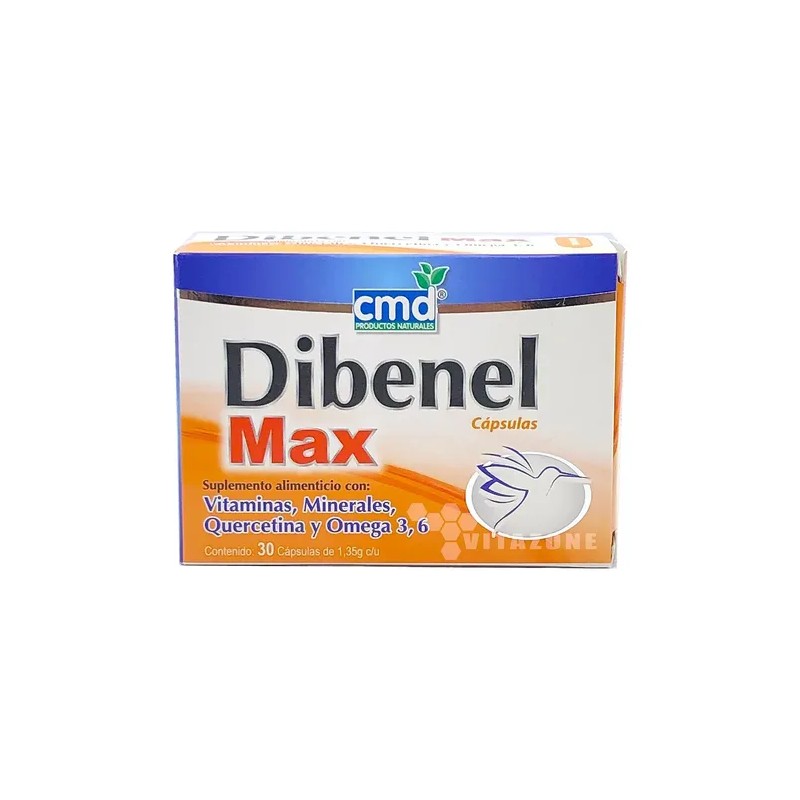 Dibenel Max Multivitaminico, Quercitina, Omega C/30 Cáps Cmd