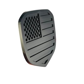 CONGCONG for Ram Front Grille Emblem, American Flag Badge Fits for RAM 1500 2006-2018/2500 2009-2018/3500 2007-2018 (Black)