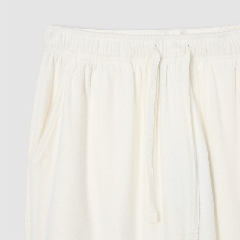 JAJU [JAJU/자주] 여 밍크 플리스 셔링 파자마 팬츠_아이보리 [JAJU] Women's
