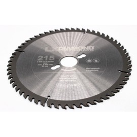 LXDIAMOND Carbide Circular Saw Blade 215 mm x 30.0 mm with 60 x Trapezoidal Flat Teeth - 215 x 30 HM Saw Blade for Aluminium Metal Profiles Non-ferrous Metal - 215 mm Carbide Saw Blade in Premium Quality