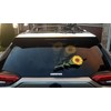 Sunflower flower WiperTags attach to rear vehicle wiper blades