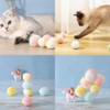 YBGGJO Cat Balls for Play, 12 Pieces, Random Rolling, Cat