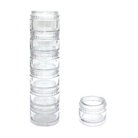 HaiSea Weekly Travel Pill Planner-Monthly Pill Organizer, Daily Month Pill Box-Separate AM/PM Compartments Colors Vary