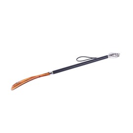 FootFitter Deluxe Long Shoe Horn with Nickel Plated Handle, Premium Shoe Protecting Shoehorn (MADE IN ITALY) (Owl)