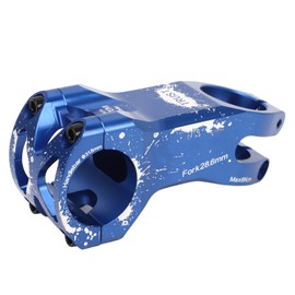 Bike Stem Long Adjustable CNC Handlebar Lightweight Hollow 31.8mm Bike Handlebar Stem for Mountain Bike Road Bike Blue