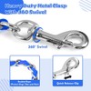 LUFFWELL Heavy Duty Metal Dog Chain Leash with Comfortable PU