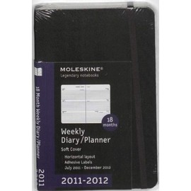 Moleskine 18 Month Horizontal Pocket 2012 Weekly Panner (Moleskine Diaries)