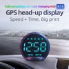GPS HUD Speed Direction Driving Distance Overspeed Alarm Multifunctional Universal